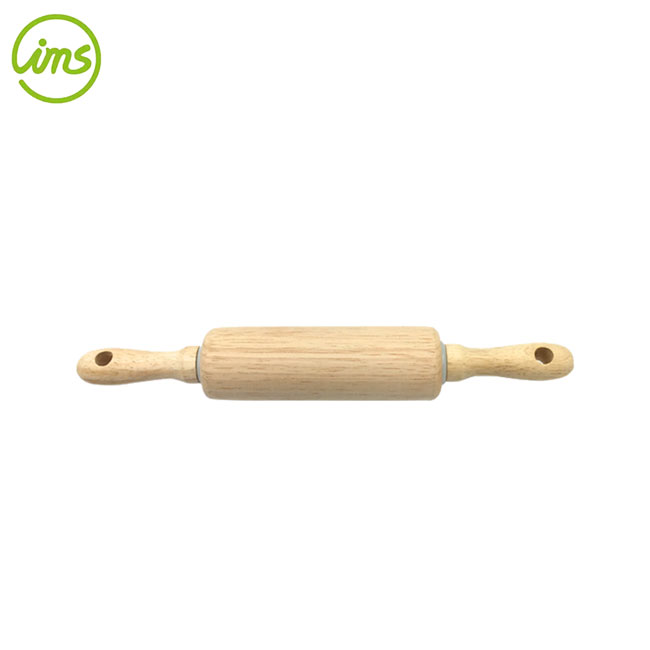 Rodillo de masa de 5 ", mini rodillo de madera de caucho